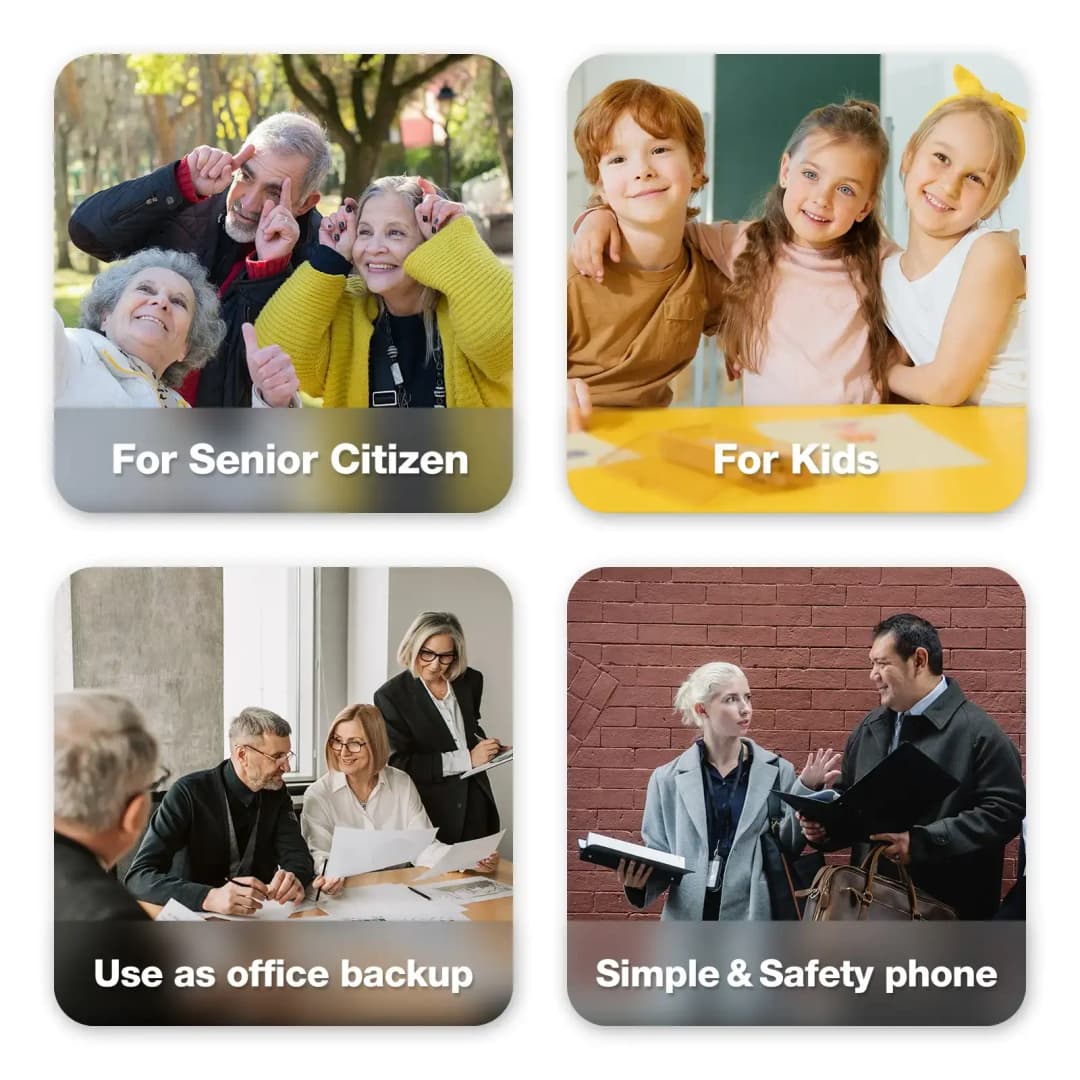 هاتف قلاب متين AGM M8 آمن لكبار السن بدون كاميرا/بلوتوث ضد الماء شاشة 2.8” QVGA 4G زر طوارئ SOS بطارية 1500 مللي أمبير راديو FM - 6