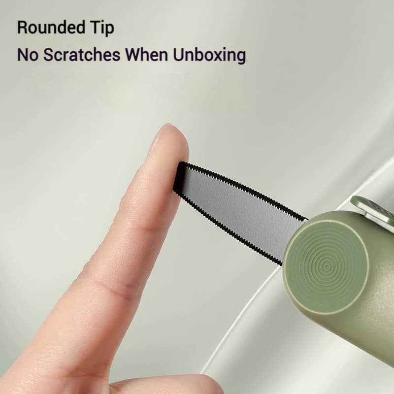 DELI Box Cutter with Anti-Slip Safety Grip - Portable Package Opener, Student-Safe Utility Knife for Unboxing, Wallpaper Trimmin - 5