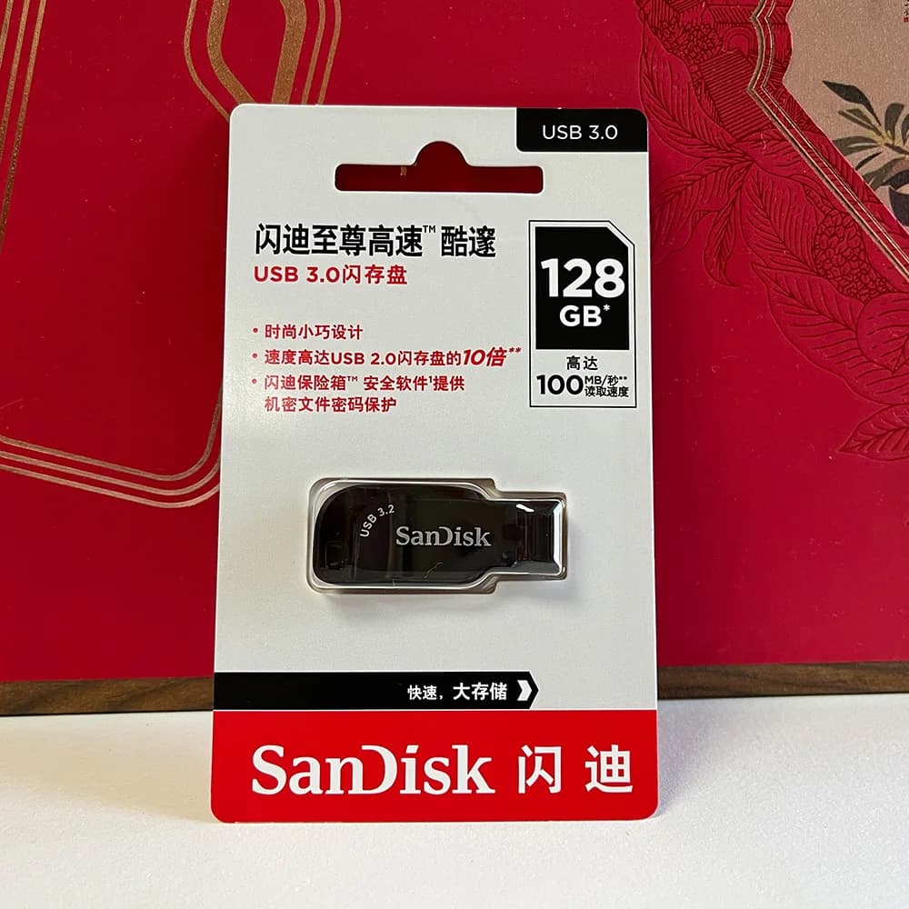 SanDisk CZ410 USB 3.0 Flash Drive 256GB 128GB 64GB 32GB Pen Drive Memory Stick Black U Disk Mini Pendrive Read Speed Max 100MB/s - 3