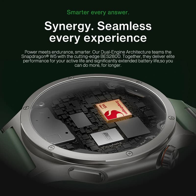 All New OnePlus Watch 4 Global Version Smart Watch Snapdragon W5 Up to 16 Days of Battery Life for OnePus 15 15r 13 11 Nord 6 5 - 2