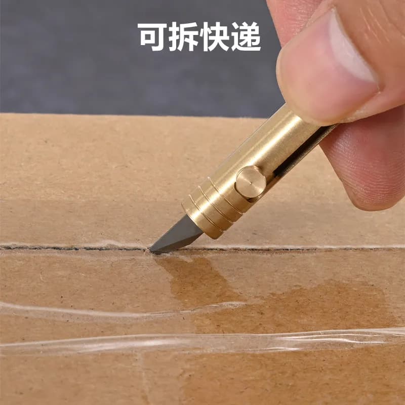 سكين صغيرة مع سلسلة مفاتيح، من النحاس، أداة تنظيف الأسنان، سكين فواكه - 3