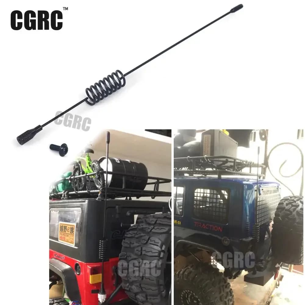 197 مللي متر RC سيارة المعادن هوائي الزخرفية ل 1/10 RC الزاحف Traxxas TRX4 TRX6 محوري SCX10 RC4WD D90 D110 تاميا CC01 شاحنة الانجراف