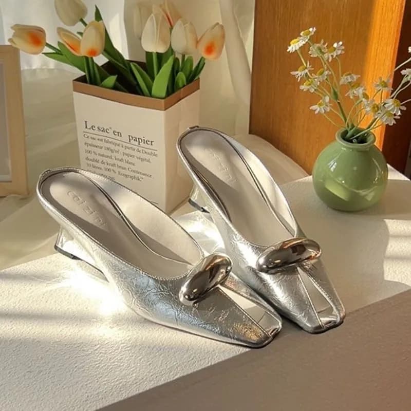 Women Platform Sandals Flats Mules Hollow Wedge Sandals Summer 2025 Sexy New Slingback Woman Shoes Luxury Sandalias De Mujer - 6