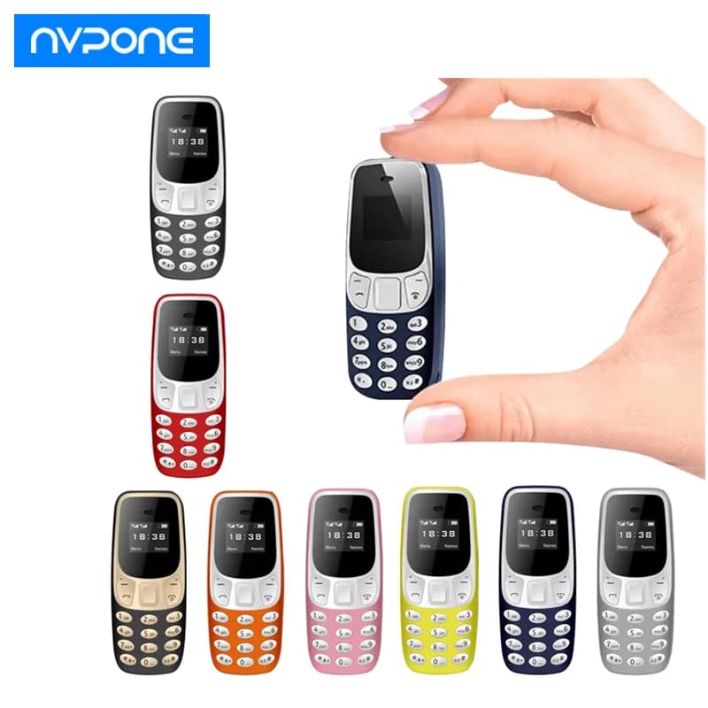 L8star BM10 هاتف محمول صغير الحجم، ثنائي الشريحة، مشغل MP3، راديو FM، غير مقفول، تغيير الصوت