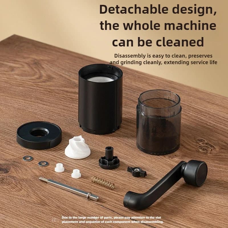 مطحنة قهوة يدوية جديدة 2025، مطحنة قابلة للتعديل ومحمولة، أداة قهوة يدوية للمنزل والخارج والسفر - 4