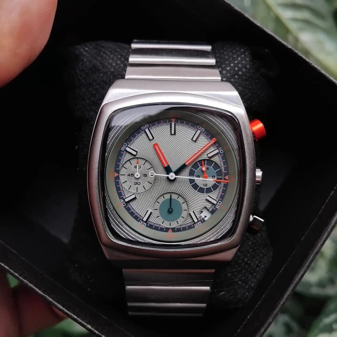 2025 ساعة رجالية مربعة جديدة فاخرة رجالية عالية الجودة ساعة موضة - 3