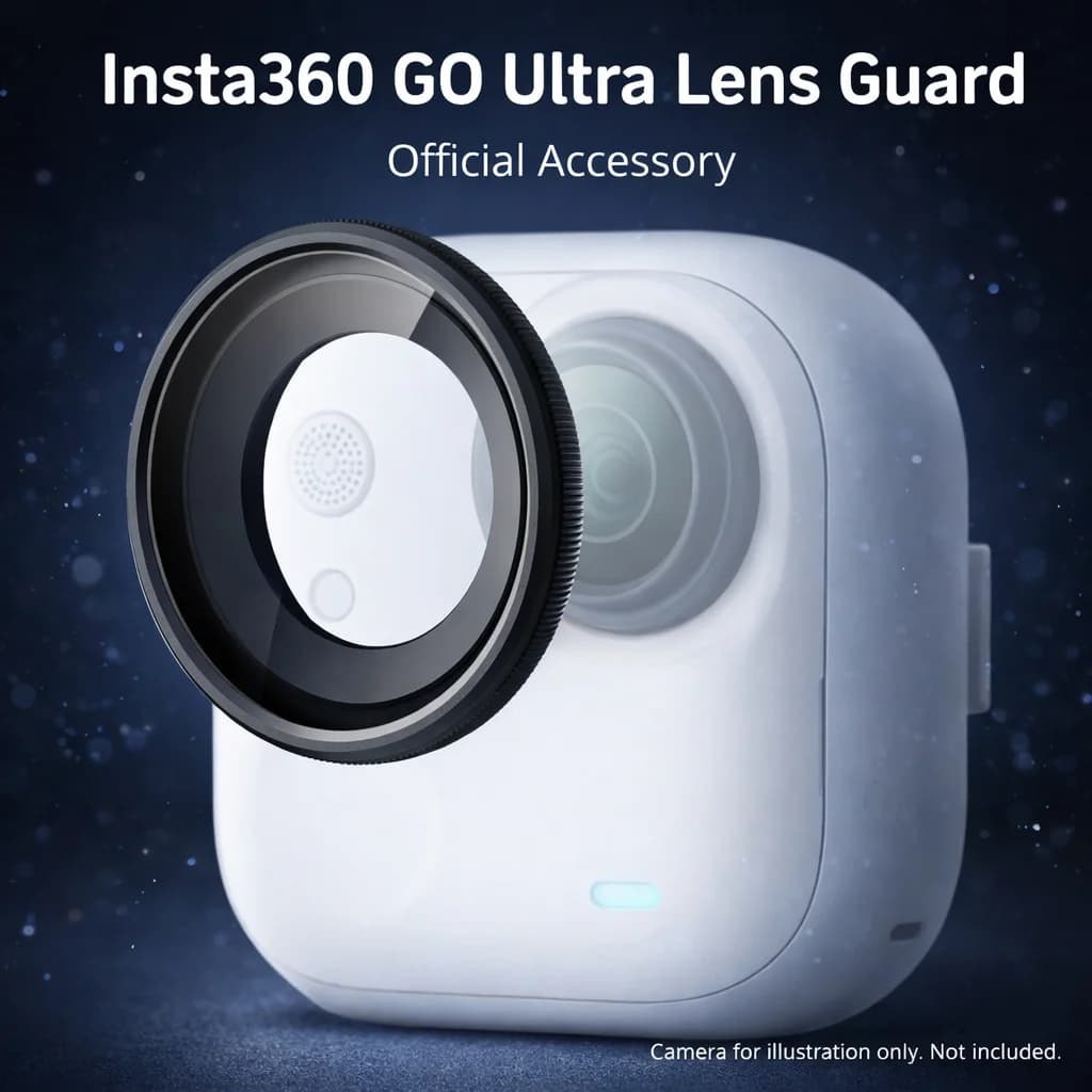 Insta360 GO Ultra Lens Guard 2-Pack Official Accessory Screw-On Design HD Coated Curved Glass No Vignetting - 6