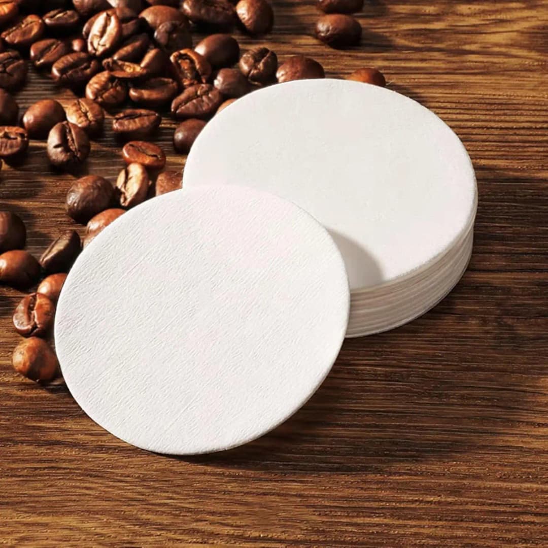 فلاتر قهوة مستديرة، متوافقة مع صانع القهوة Aeropress Bialetti Moka Pot صانع الإسبريسو Bialetti Moka Pot (500 قطعة/1000 قطعة) - 6