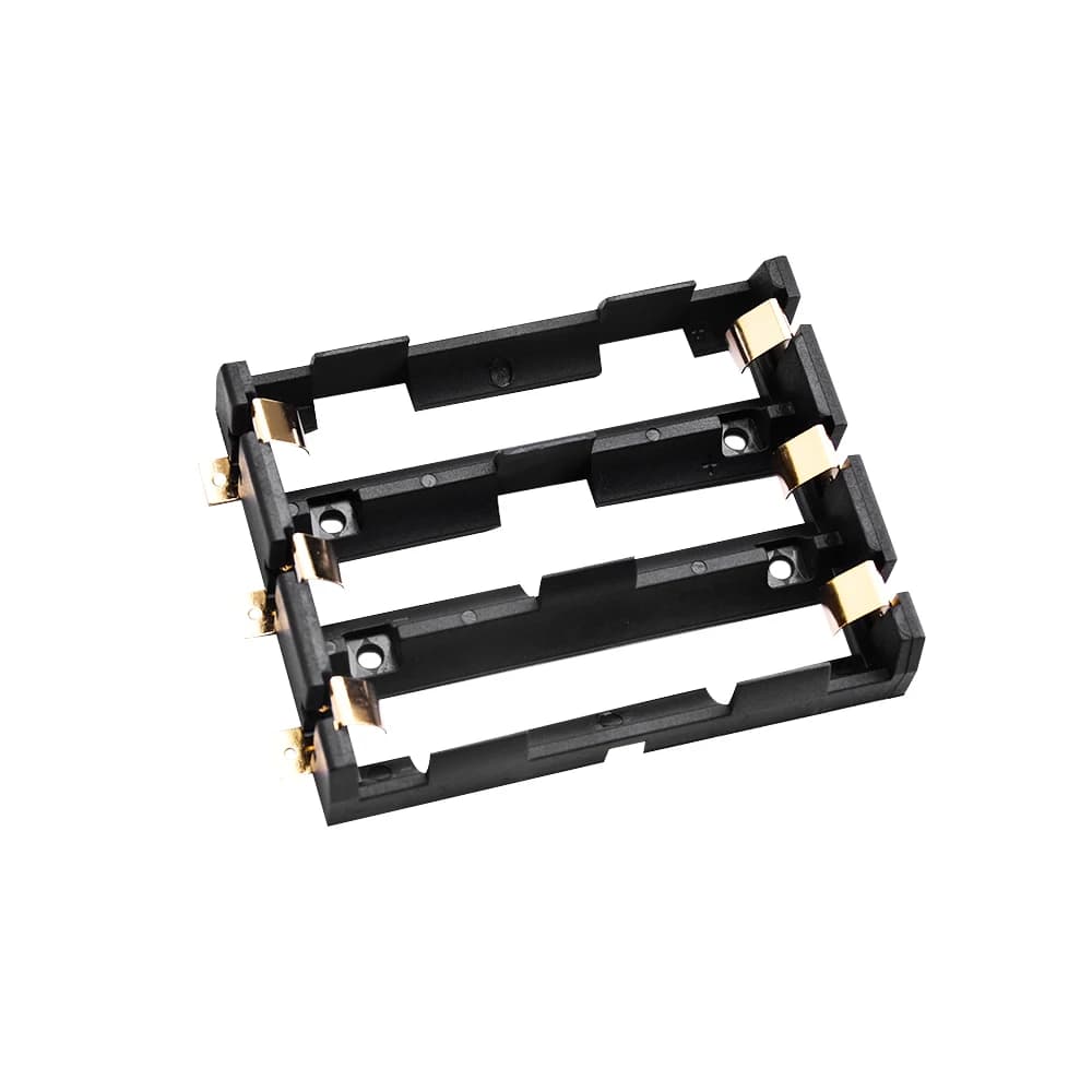 حافظة بطاريات سلسلة 18650، 1x/2x/3x/4x، علبة تخزين لحفظ البطاريات مع دبابيس برونزية، مناسبة لبنوك الطاقة، شحن مباشر - 4