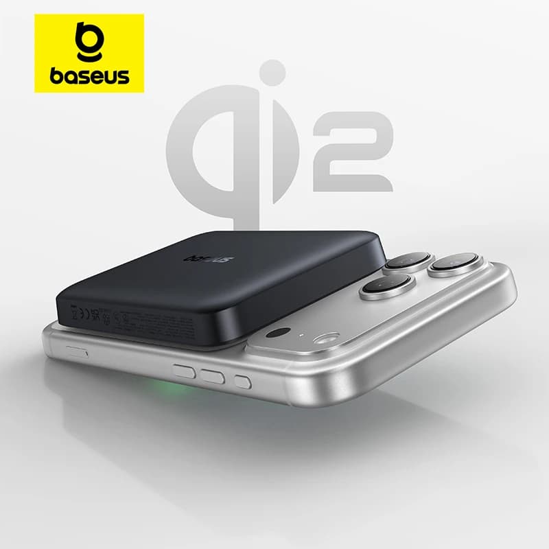 Baseus Qi2 Magnetic Power Bank 10000mah 15W Wireless Charging 22.5W Wired Charge Qi2-Certified for iPhone 16 15 14 13 12 Pro Max
