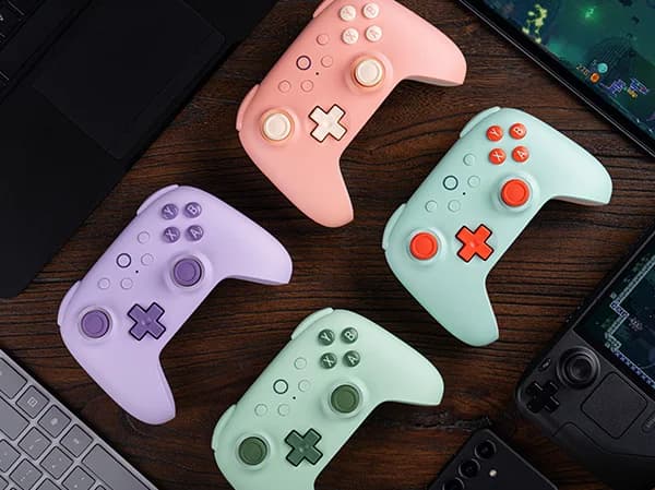 8BitDo Ultimate 2C وحدة تحكم ألعاب لاسلكية 2.4G يد تحكم بتأثير هول لكمبيوتر، Windows 10 11، Steam Deck، Raspberry Pi، أندرويد - 4