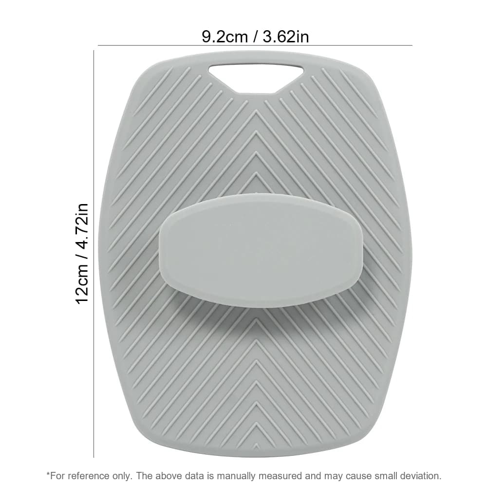 Exfoliating Silicone Brush Cleanser No Slip Handle Body Scrubber Cleans and Massages Skin Bathroom Accessories Bath Brush - 5