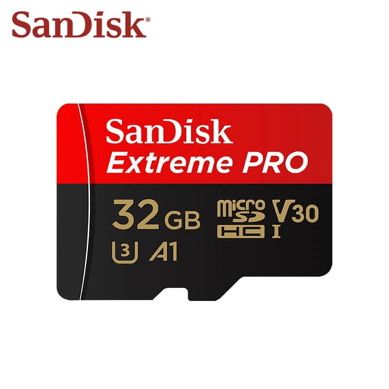 بطاقة Sandisk Extreme PRO الأصلية بسعات 32 جيجابايت/64 جيجابايت/128 جيجابايت/256 جيجابايت/512 جيجابايت/1 تيرابايت بسرعة عالية V30 وبطاقة Micro SD من الفئة 10 UHS-I U3 - 2