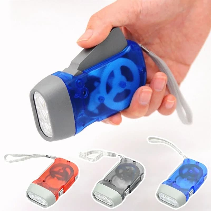 Outdoor Hand Cranked Generator Crank Power Flashlight Camping Hand Cranked Charger Camping Light Portable LED Flashlight - 5