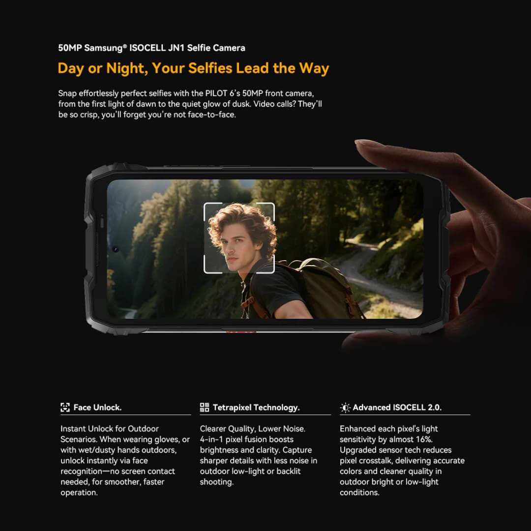 Blackview OSCAL PILOT 6 thermal imaging Rugged Smartphone MTK G100 6.67" 2.4K Display 120Hz, 12GB 256GB, 10000Amh Phones Dual 4G - 3