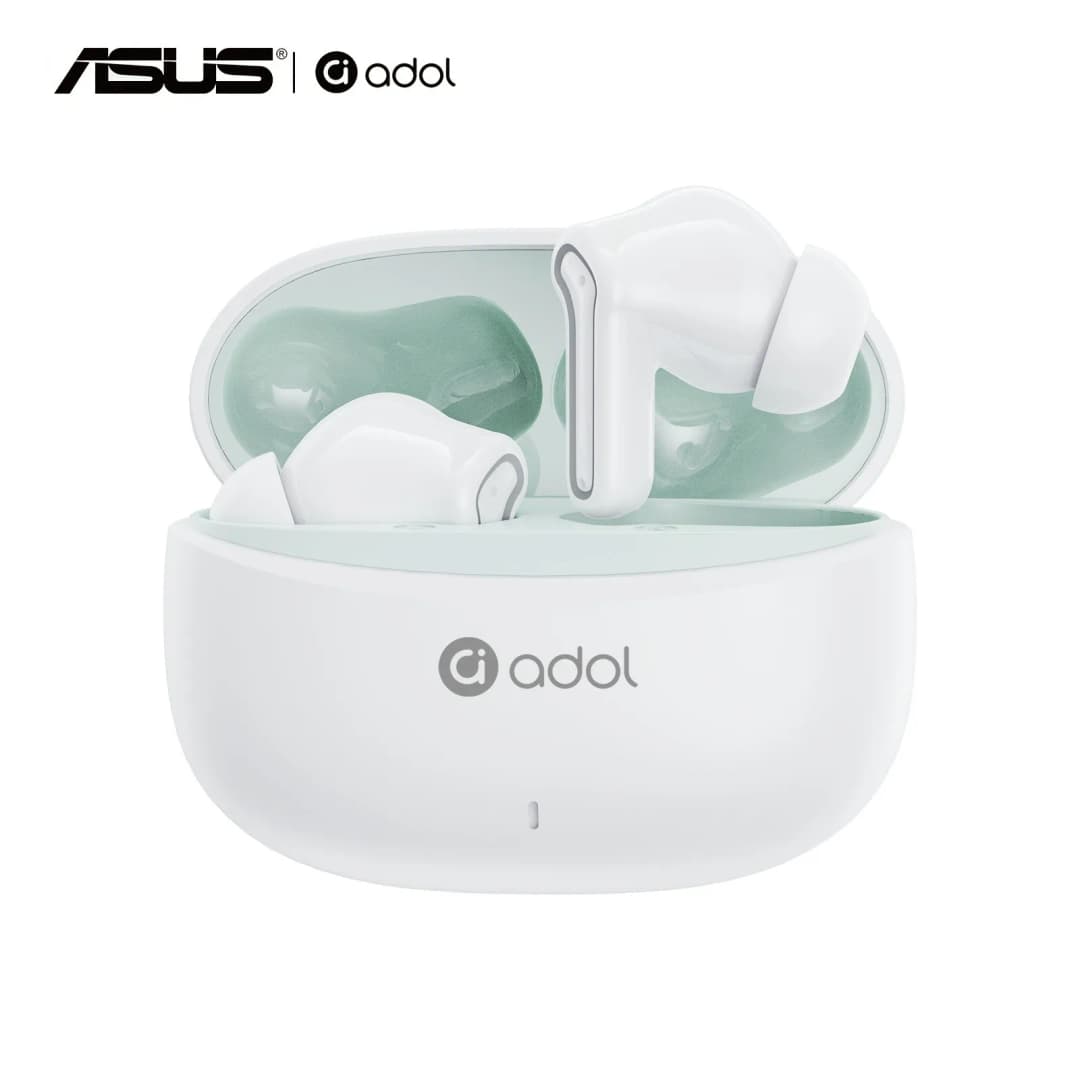 سماعات بلوتوث لاسلكية حقيقية داخل الأذن من ASUS Adol 2026 R10 الجديدة، مثالية للألعاب الرياضية مع عمر بطارية طويل ومظهر أنيق