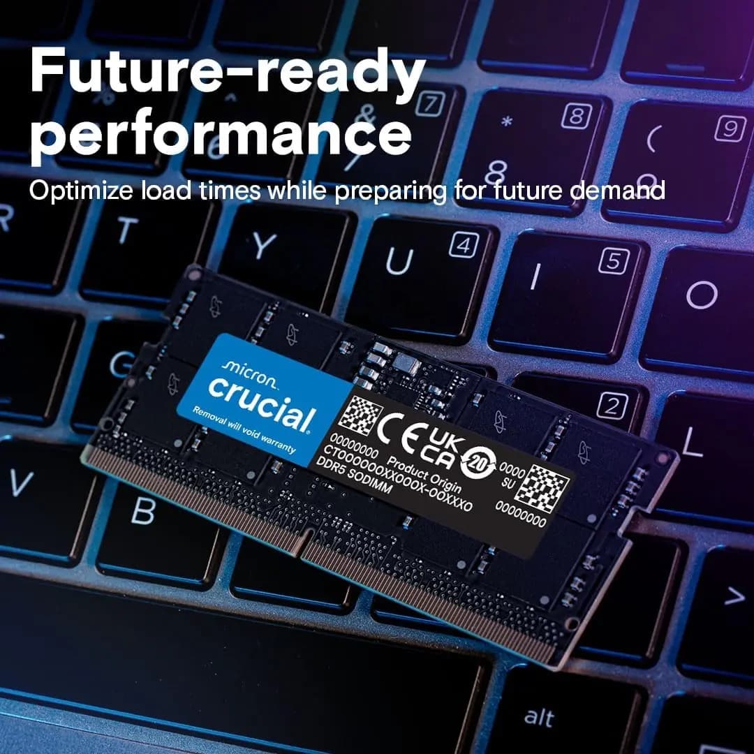 Original Crucial DDR5 RAM 8GB 16GB 32GB 4800MHz 5600MHz 262pin SO-DIMM Memory non-ECC for LEGION Laptop Notebook RAM - 2
