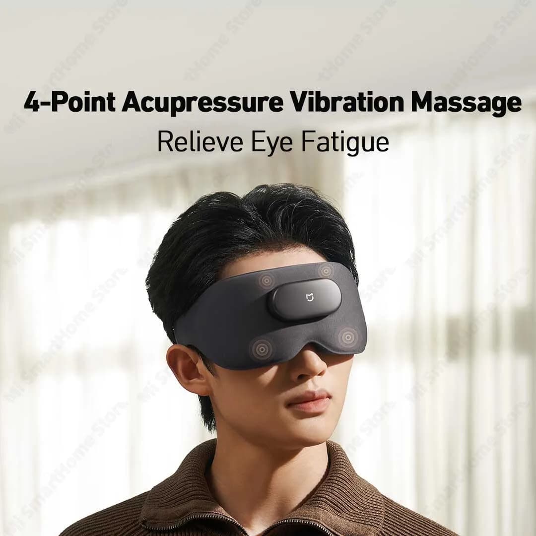 Xiaomi Mi Smart Massage Eye Mask, 3D Blackout Heat Therapy SPA Vibration Zone Massage 800mAh APP Control 100g Lightweight - 5