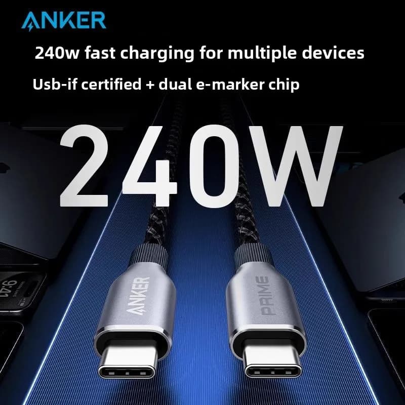 ANKER Prime PD240W Dual Typec Data Cable Suitable for Apple 16 Mobile MacBook Fast Charging - 4