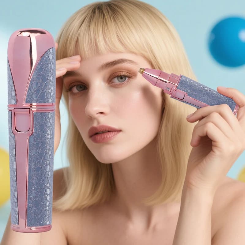 قطعة واحدة من ماكينة تشذيب الحواجب الكهربائية عبر USB، جهاز إزالة شعر الوجه، شفرة الحواجب، مزيل شعر الجسم للنساء بدون ألم، ماكينة تشكيل الحواجب - 6