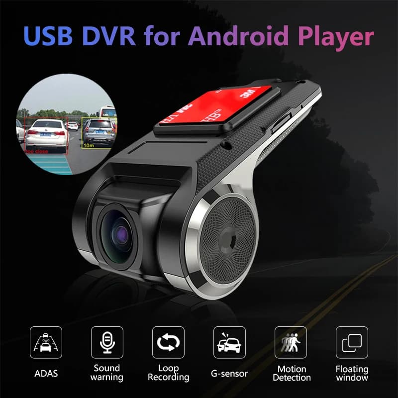 Develuck ADAS USB DVR Camera For Car DVD Android Player Dash Cam Full HD Navigation Head Unit Auto Audio Voice Alarm G-Shock - 4