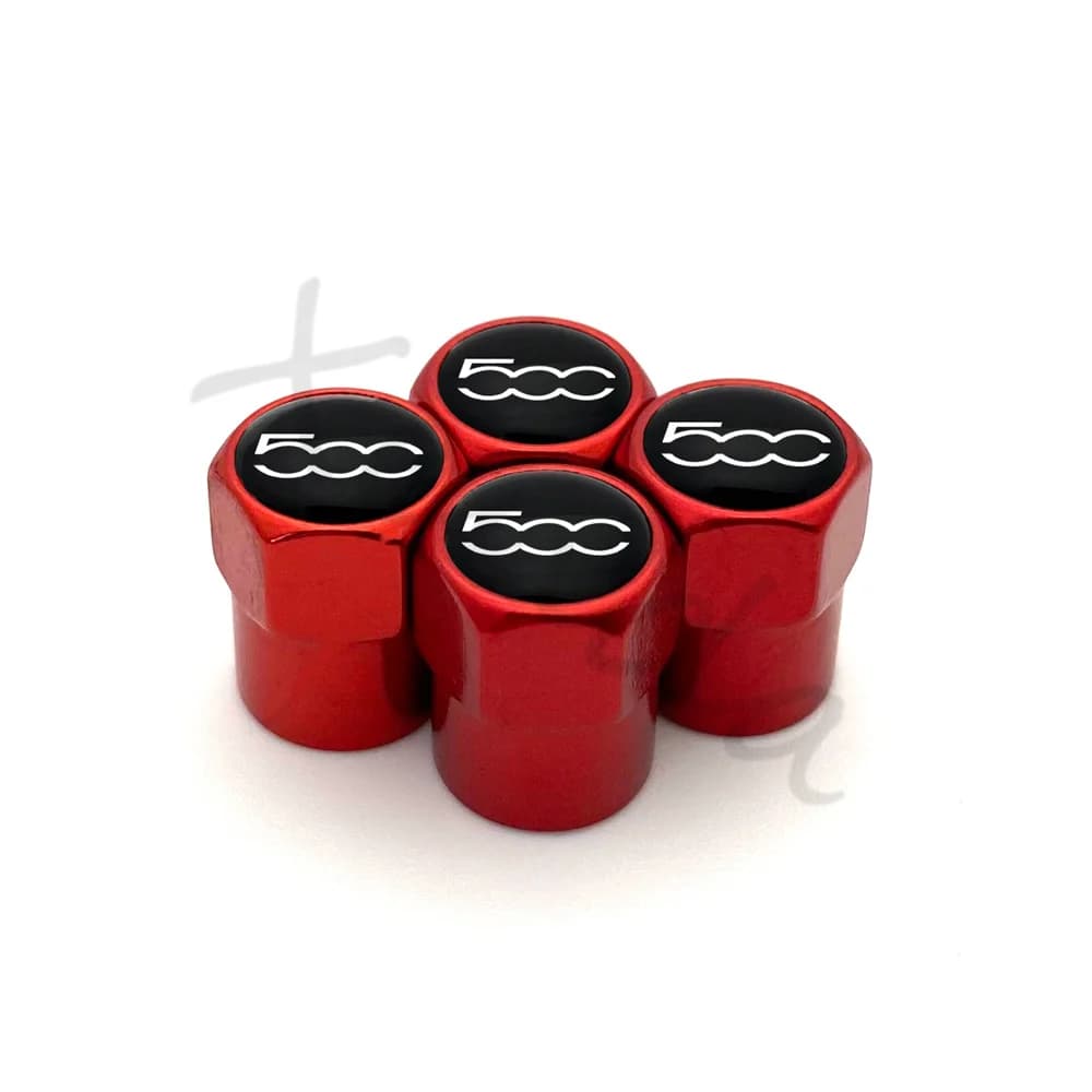 4Pcs Aluminum Alloy Car Wheel Tire Valve Caps Air Tyre Stem Cover Case Plugs Airtight For Fiat 500 2007-2015 Styling Accessories - 3
