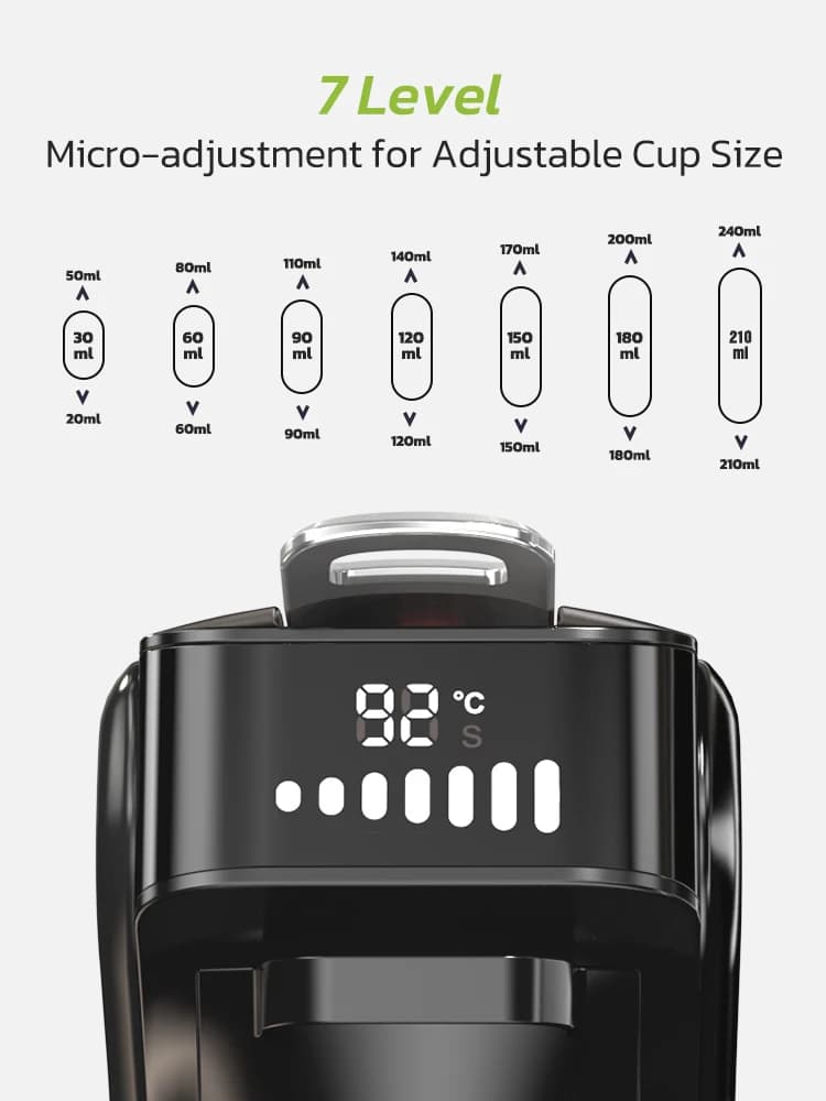 HiBREW 6in1 Capsule Coffee Machine Hot/Cold Multiple Espresso Cafetera Cappuccino Coffee Maker Dolce Gusto Nespresso Powder H1B - 3