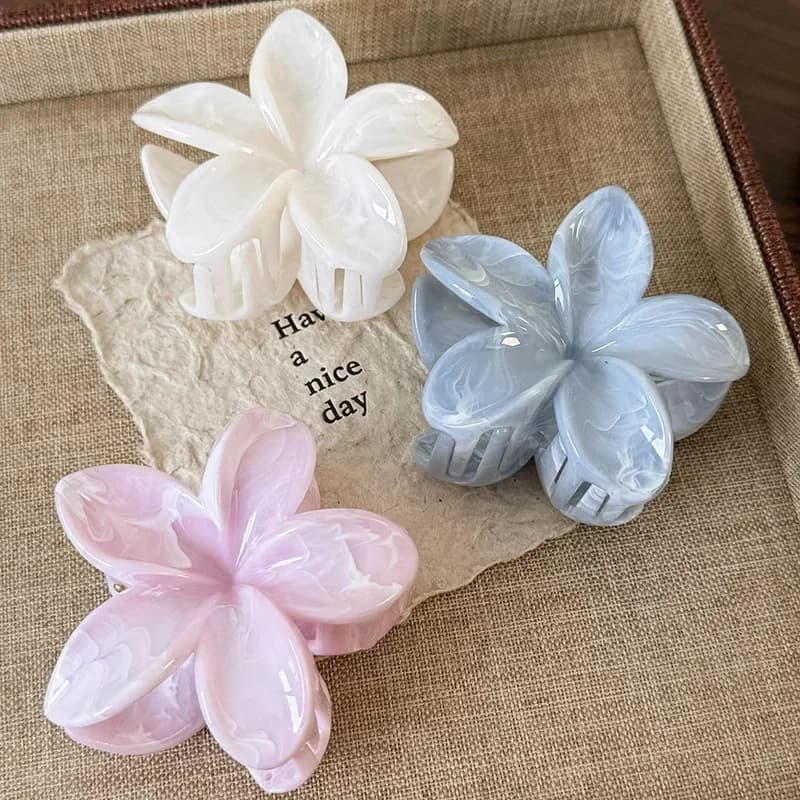 Flower Hair Claws Summer Beach Women Travel Hair Clips Bohemian Hairpins Girl Female Fashion Hair Accessories Barrettes Headwear - 2