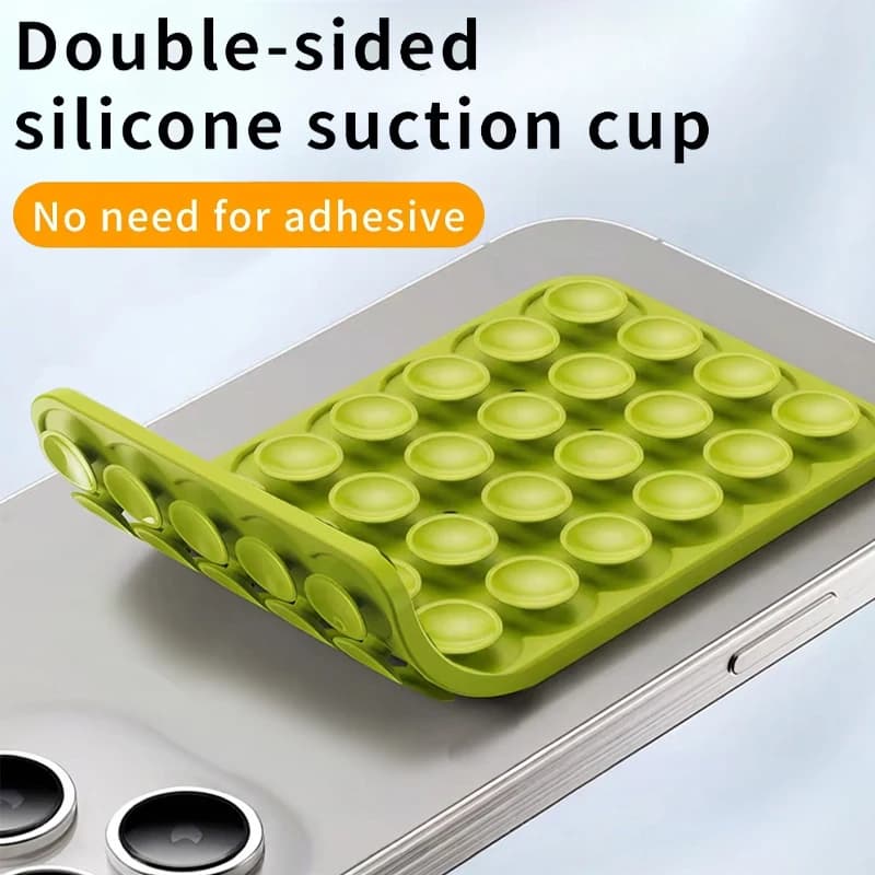 وسادة شفط سيليكون مزدوجة الوجهين لتثبيت الهاتف المحمول كأس شفط مدعوم بلاصق وسادة مطاطية سيليكون للتثبيت