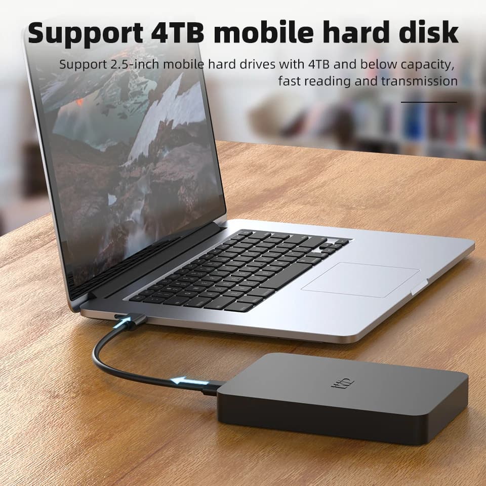 كابل QGEEM Micro USB 3.0 من Type A إلى Micro B، كابل بيانات لأقراص التخزين الخارجية HDD، متوافق مع سامسونج S5 ونوت 3 - 2