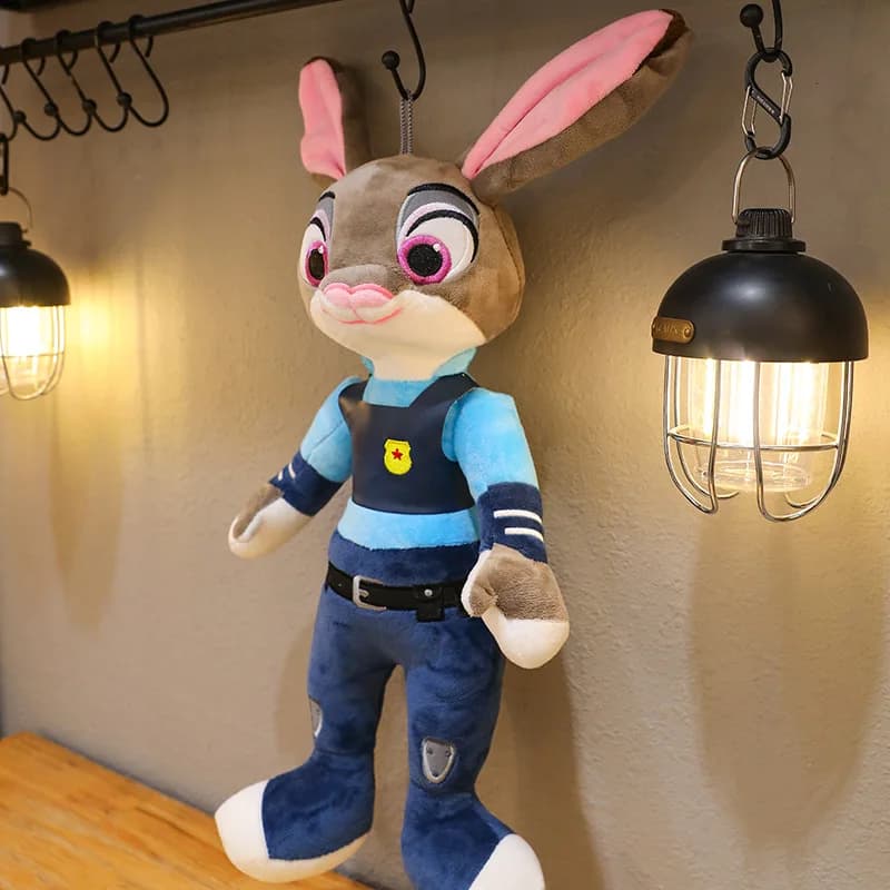 دمية محشوة ناعمة على شكل ثعلب نيك من فيلم Zootopia الكرتوني 35 سم دمية أرنب جودي هوبس هدايا عيد الميلاد - 6