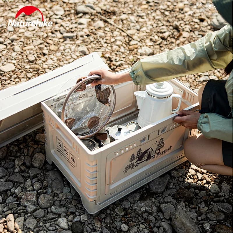 Naturehike Foldable 20L Round Bucket Outdoor Bbq Travel Portable Collapsible Water Container Storage Bucket Camping Equipment - 3