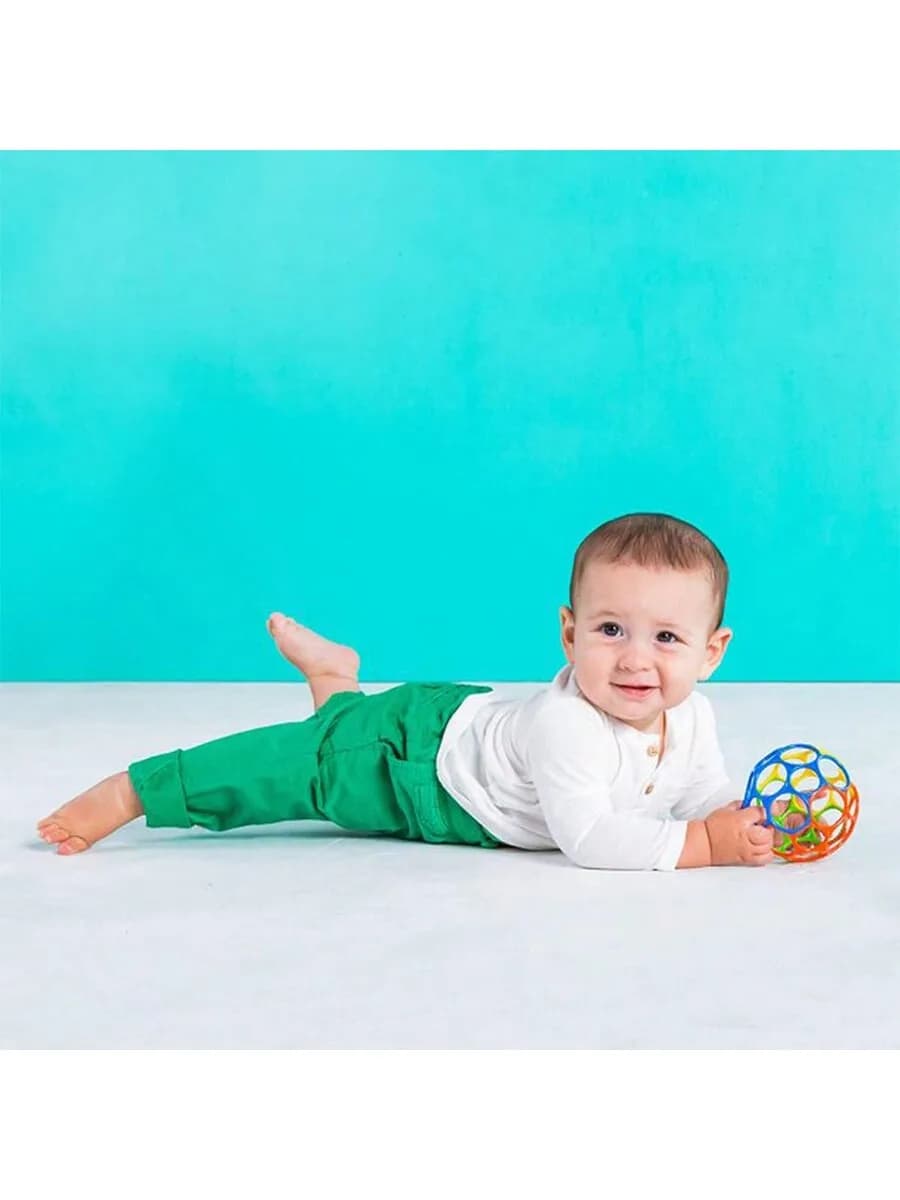 Colorful Baby Grasping Ball Soft Hollow Sensory Teething Toy Easy Grip Hand Catch Play Toy for Newborn Infant Early Development - 3