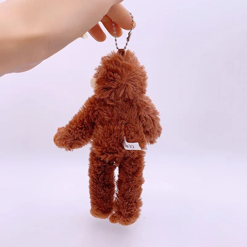 20cm Cute Little Monkey Pendant Plush Doll Animal Hanging Plushies Doll Bag Pendant Soft Stuffed Backpack Keychain Plush Dolls - 6