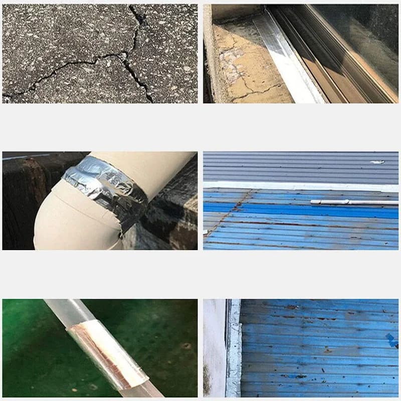 شريط مانع تسرب بيوتيل مقاوم للماء شريط قنوات بيوتيل لإصلاح النوافذ والقوارب وختم الزجاج وغرف الشمس والبلاط رقعة سقف EPDM - 3