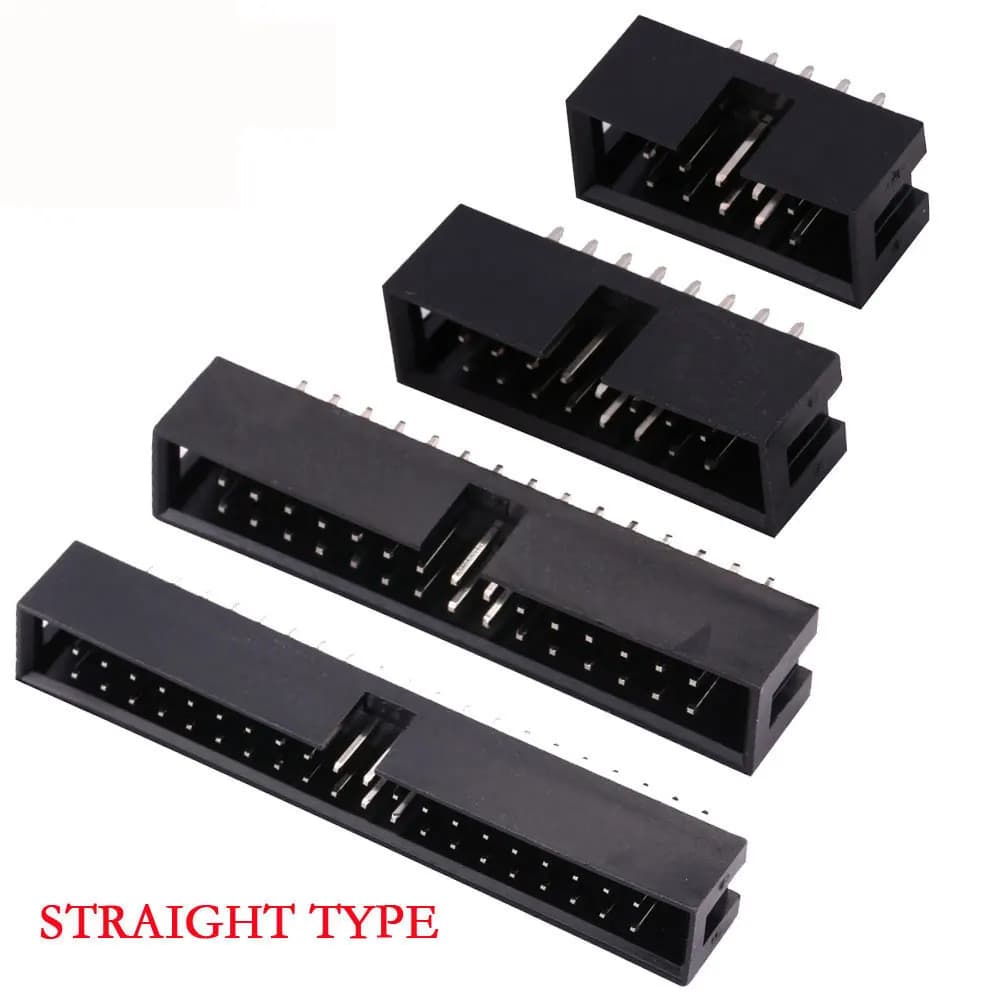 FC 6/8/10/12/14/16/18/20/24/26/30/34/40/50/60/64Pin 2.54mm Pitch أنثى IDC مقبس موصل كابل شريط DC3 رأس ذكر مقبس - 5