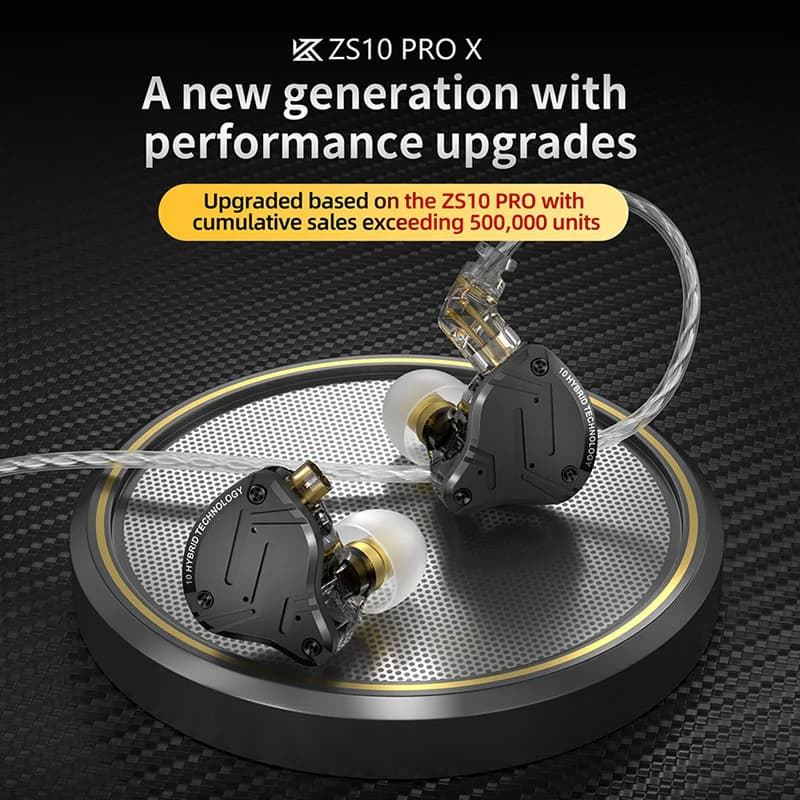 KZ ZS10 برو X سماعات أذن سلكية سماعات رأس موسيقية هاي فاي باس مراقب سماعات أذن سماعة رأس رياضية - 2