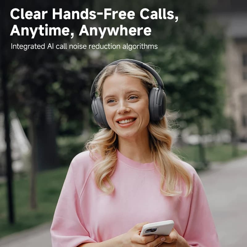 سماعات الرأس اللاسلكية إديفيير W800BT برو بلوتوث 5.4 سماعات الأذن فوق الأذن -44dB إلغاء الضوضاء النشط الصوت عالي الدقة 45 ساعة تشغيل - 4