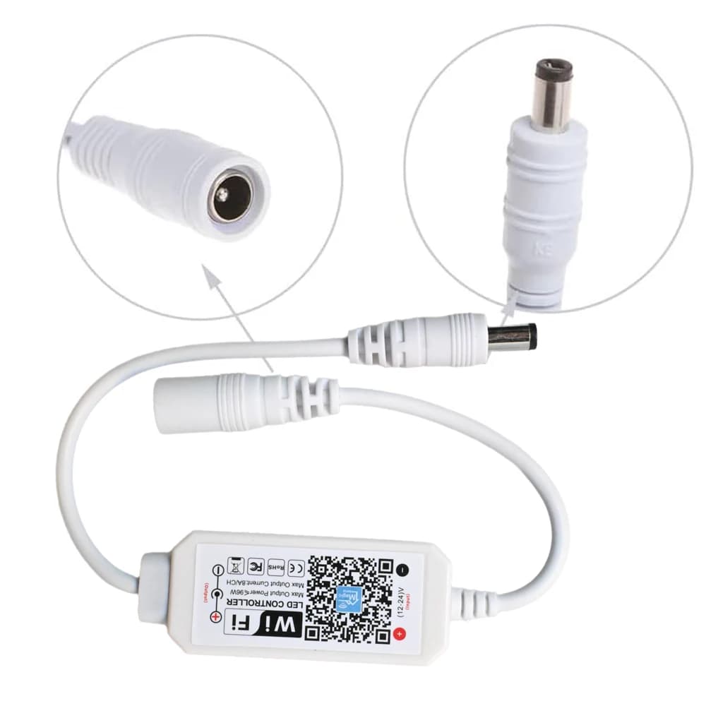 LED Smart WiFi Controller DC 12V 24V Dimmer MAGIC APP Voice Remote Control Dimming For COB 2835 Single Color LED Strip Lights - 2