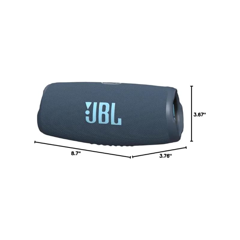 سماعة بلوتوث محمولة JBL Charge 5 مقاومة للماء IP67، بنك طاقة مع منفذ شحن USB، وقت تشغيل حتى 20 ساعة، تقنية JBL Partyboost - 5