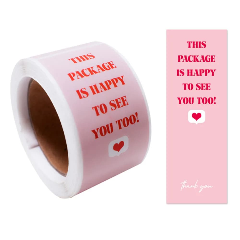 100pcs/roll Pink You've Got Great Taste Stickers for Small Buisness Package Thank You Sticker Decals for Baking Gift Retail Bag - 2