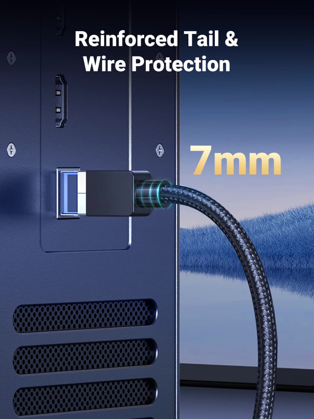 كابل إيثرنت UGREEN CAT 8 عالي السرعة مضفر 40 جيجابت في الثانية 2000 ميجاهرتز سلك شبكة لان RJ45 محمي داخلي للراوتر الكمبيوتر PS5 المودم Xbox - 4