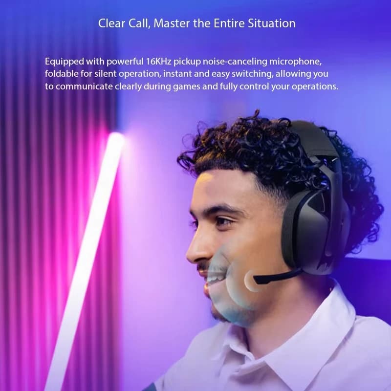 Logitech G321 Gaming Headset Over-Ear Wireless Bluetooth Dual-Mode Connection, Detachable Noise-Canceling Microphone for Gaming - 5