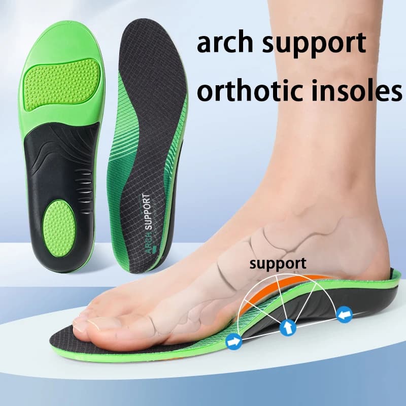 Flatfoot Orthopedic insoles Arch Support Shoe Insole Men Women Shock Absorption Shoe Sole Comfortable Running Sports Pads 1Pair