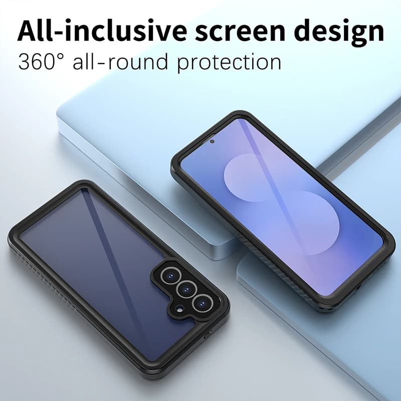 شل بوكس - جراب هاتف متين مقاوم للماء IP68 مع حماية عدسة PC و TPU لهواتف S25FE، S25 Edge، S23، S24 - 6