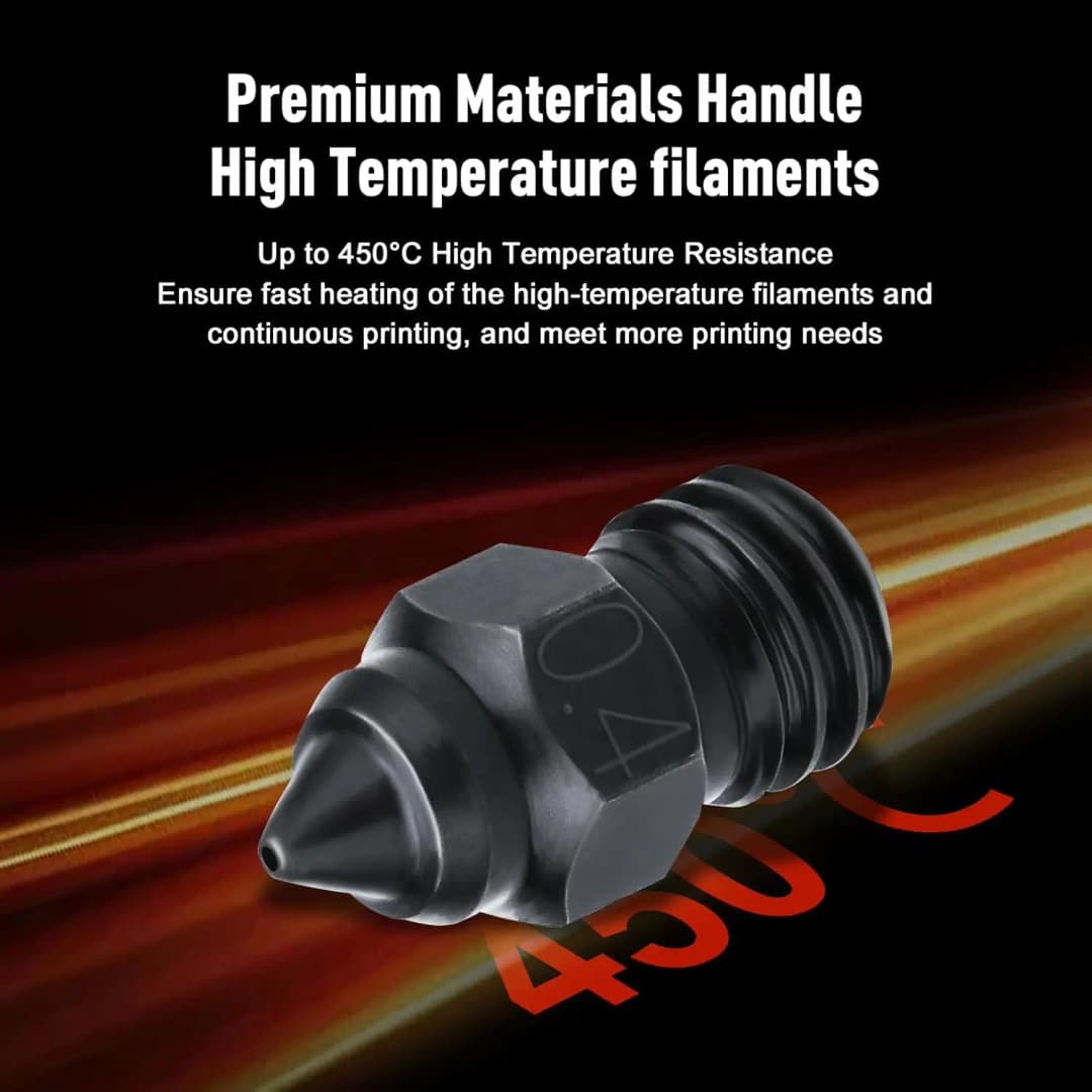 Official Creality Highend Hardened Steel MK8 Nozzles CR6 SE Nozzles,for Ender3 S1 Sprite Extruder Pro/Ender3 V2/Pro/Neo Series - 4