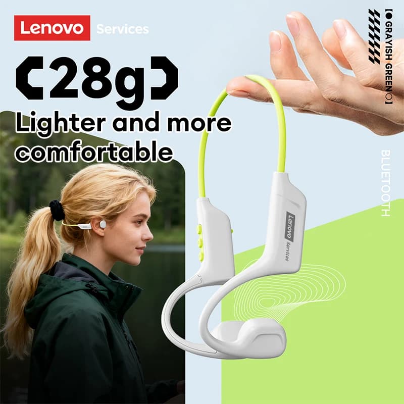 Choice Lenovo S102 Wireless Bone Conduction IPX6 Waterproof Sports Headphones Cycling Fitness Earbuds Bluetooth V6.0 Earphones - 4