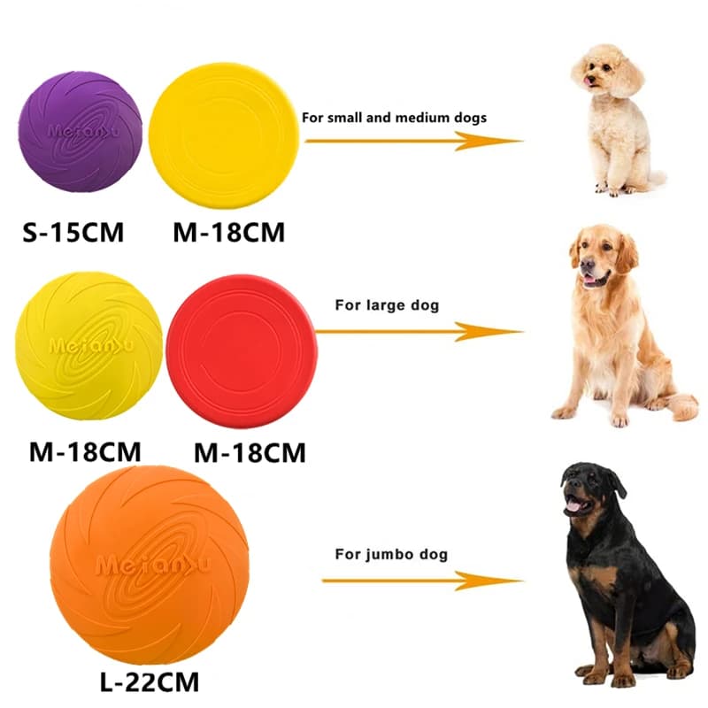 OUZEY Bite Resistant Flying Disc Toys For Dog Multifunction Pet Puppy Training Toys Outdoor Interactive Game Pet Dogs Products - 4