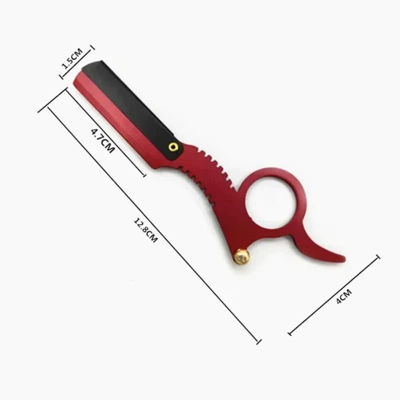 Manual Barber Razor Haircut Shaving Tool - Beard Eyebrow Trimming Blades Straight Edge for Hairdresser Professional Depilation - 3