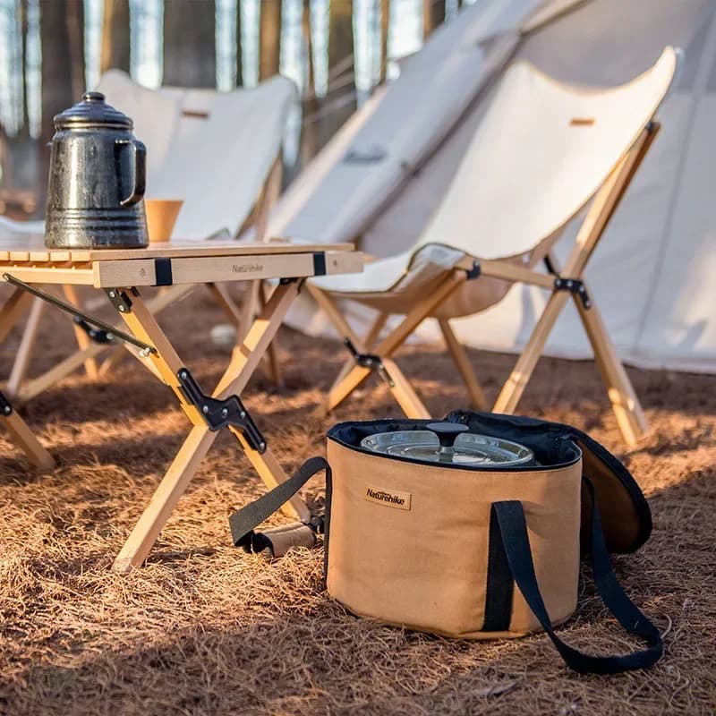 Naturehike Camping Cooking Utensil Organizer Large Capacity Hard Picnic Storage Bag Multifunctional Utility Camping Supplies - 3